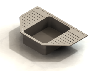 Кухонная раковина - 3d модель SolidWorks